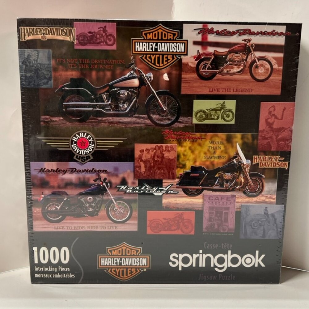 NEW Sealed Harley-Davidson Springbok 1000 Pieces Jigsaw Puzzle